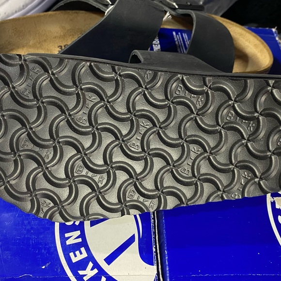 Birkenstock Women’s Black Leather Sandals - Picture 3 of 4